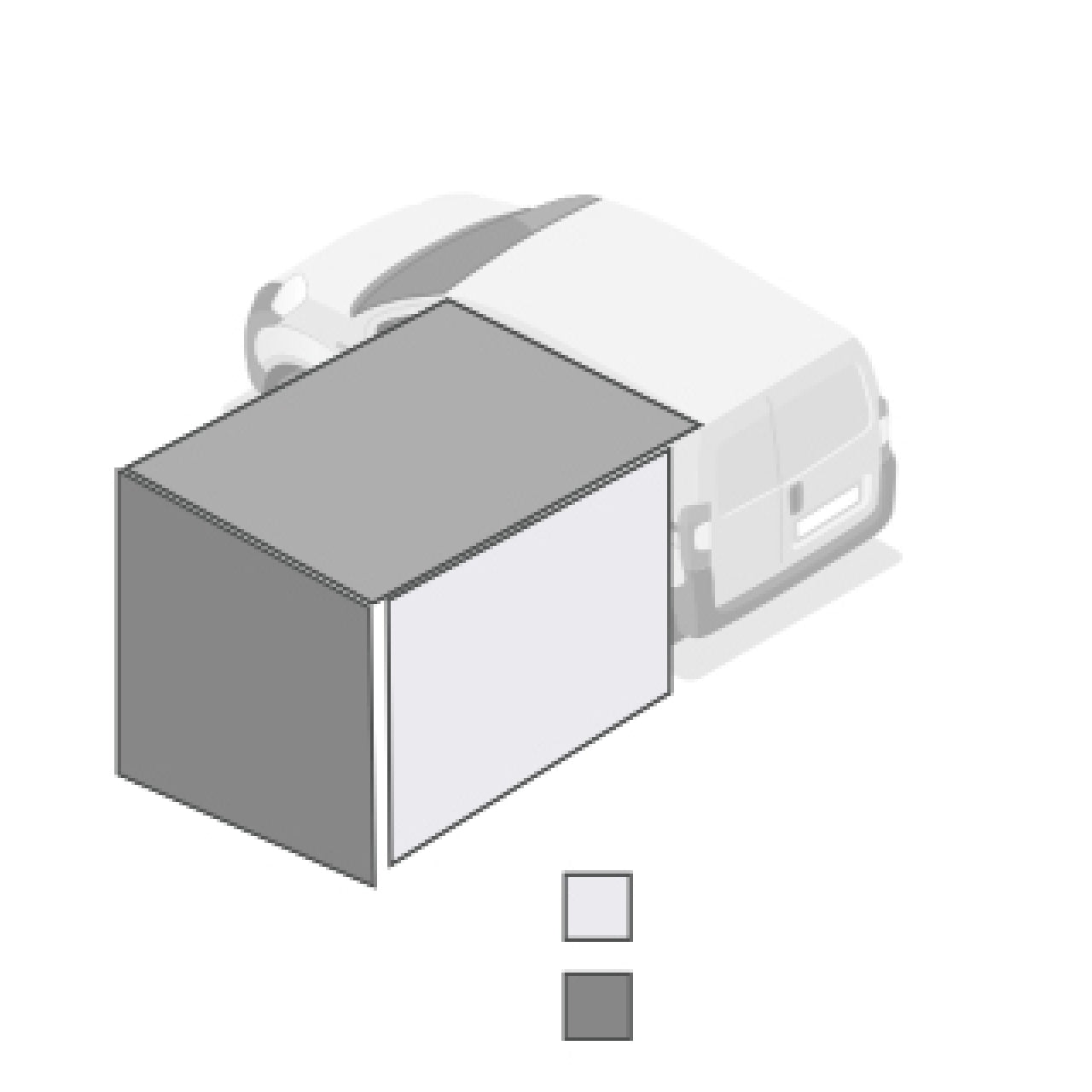 Overland Vehicle Systems Overland Vehicle Systems Nomadic 6.5 inch Awning Shade Wall Overland Vehicle Systems