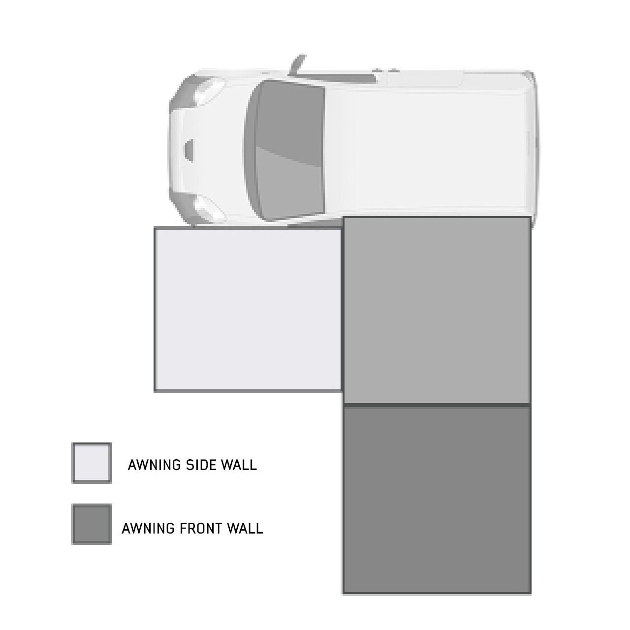 Nomadic 6.5 Awning Side Shade Wall Overland Vehicle Systems-7
