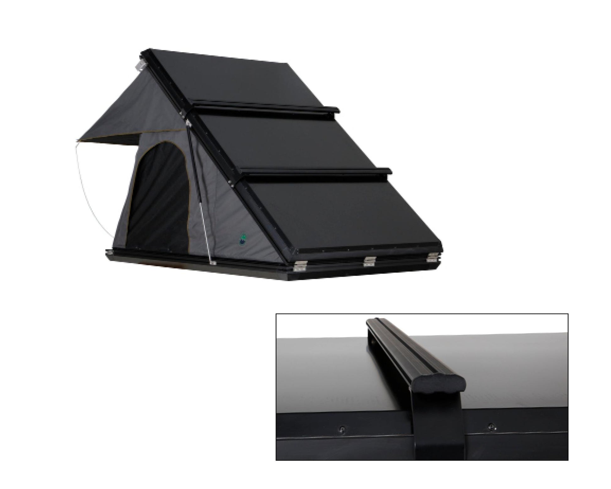 Overland Vehicle Systems 18099901 Mamba 3 Roof Top Tent - Clam Shell Roof Top Tent Overland Vehicle Systems