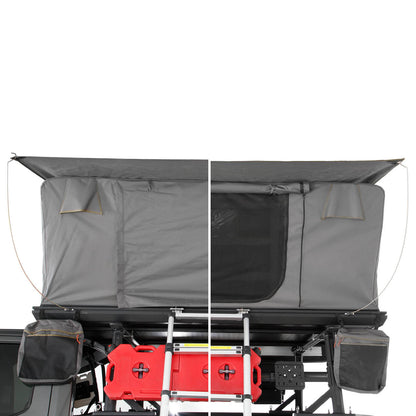 Aluminum Clam Shell Roof Top Tent Sidewinder Side Opening Overland Vehicle Systems-2