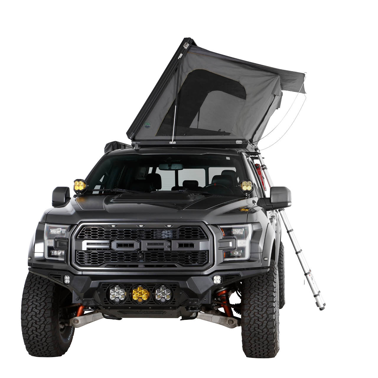 Aluminum Clam Shell Roof Top Tent Sidewinder Side Opening Overland Vehicle Systems-6