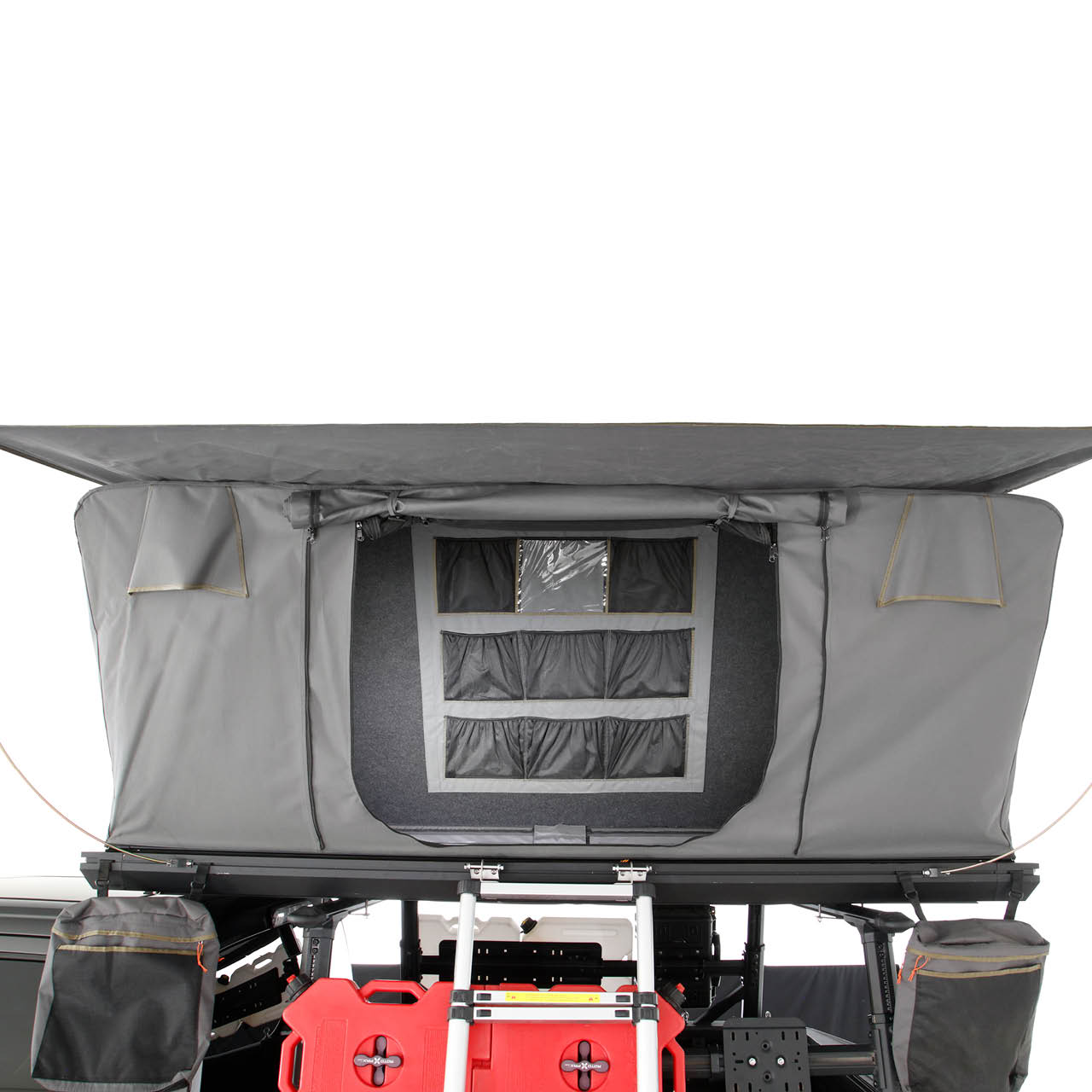 Aluminum Clam Shell Roof Top Tent Sidewinder Side Opening Overland Vehicle Systems-15