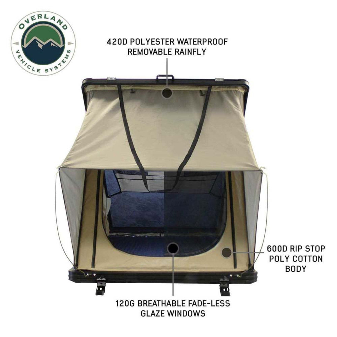 LD TMON Clamshell Aluminum Hard Shell Roof Top Tent Overland Vehicle Systems-2