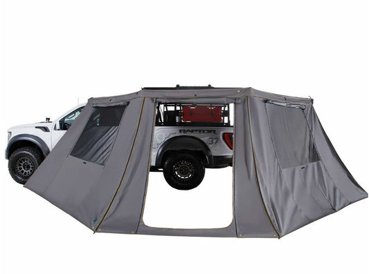 Overland Vehicle Systems HD Nomadic 180 - LTE Awning Wall, Universal, Grey Body, Green Trim W/Storage Bag Overland Vehicle Systems