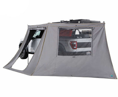 HD Nomadic 180 - LTE Awning Wall, Universal, Grey Body, Green Trim W/Storage Bag Overland Vehicle Systems-5