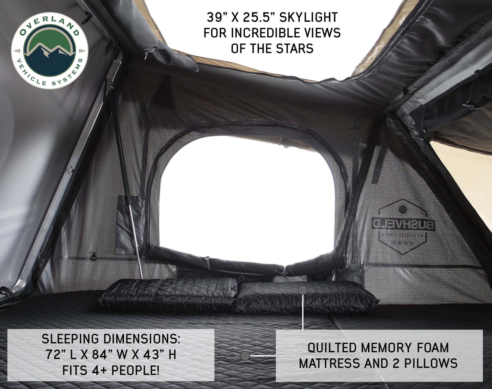 Best Hard Shell Rooftop Tent 18189901 Bushveld II Overland Vehicle Systems-17