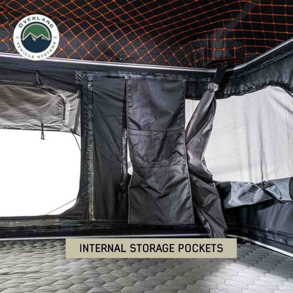 HD Bundu 3 - Hard Shell Pop Up Roof Top Tent, 3 Person, Grey Body and Black Rainfly Overland Vehicle Systems-3