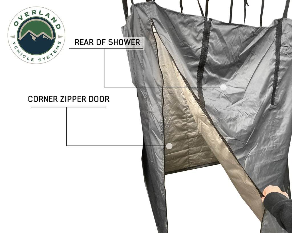 Overland Vehicle Systems Car-Side Shower Room - Affordable and Convenient Overland Vehicle Systems
