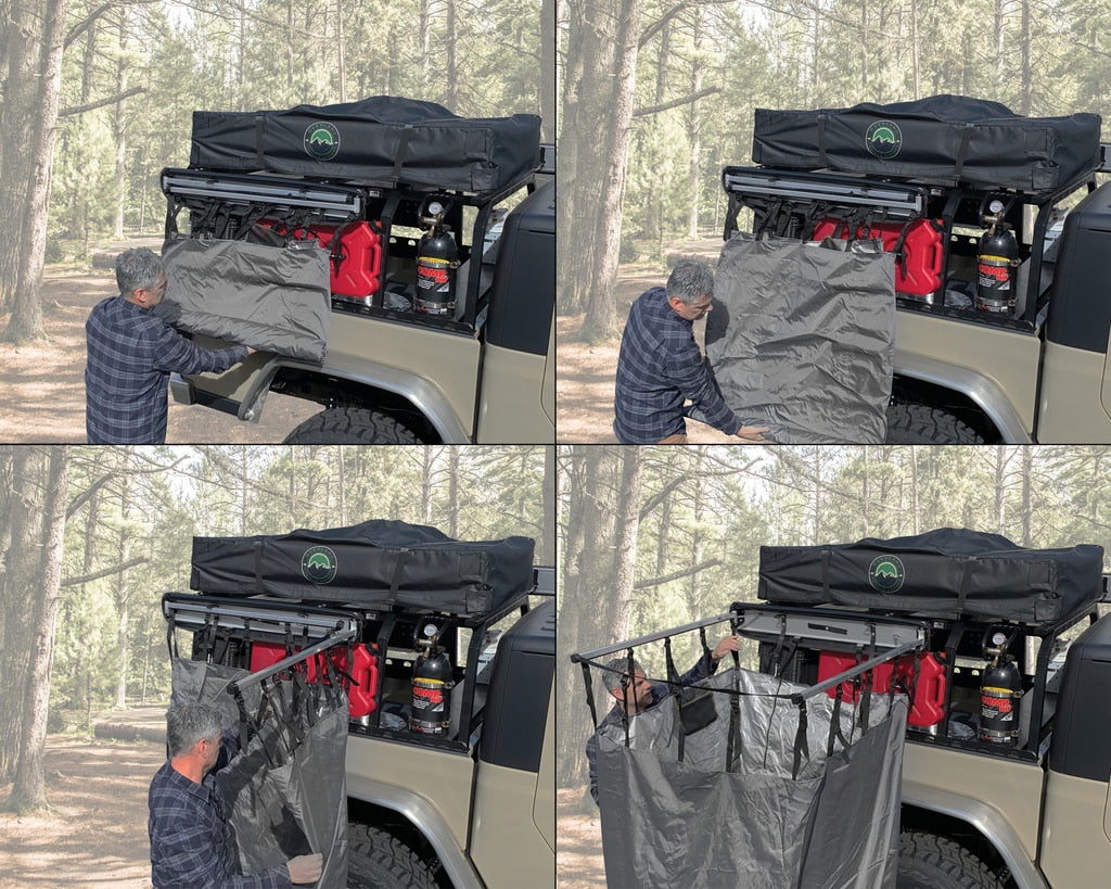 Overland Vehicle Systems Car-Side Shower Room - Affordable and Convenient Overland Vehicle Systems