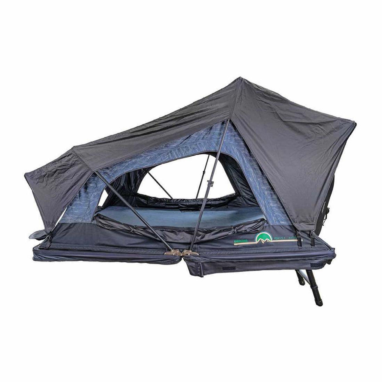 Overland Vehicle Systems XD Sherpa Solo - Soft Sided Roof Top Tent, 1 Person, Grey Body and Black Rainfly Overland Vehicle Systems