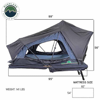 XD Sherpa Solo - Soft Sided Roof Top Tent, 1 Person, Grey Body and Black Rainfly Overland Vehicle Systems-11