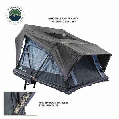 XD Sherpa S2S - Soft Sided Roof Top Tent, 2 Person, Grey Body and Black Rainfly Overland Vehicle Systems-4