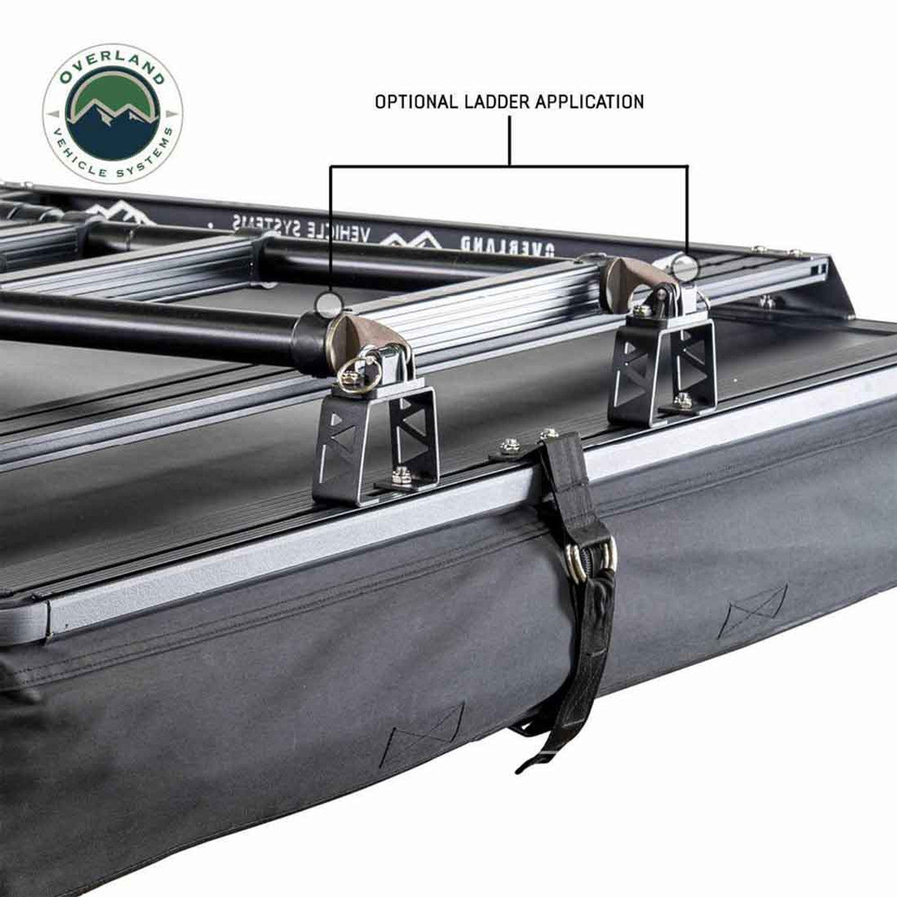 Overland Vehicle Systems XD Sherpa S2S - Soft Sided Roof Top Tent, 2 Person, Grey Body and Black Rainfly Overland Vehicle Systems