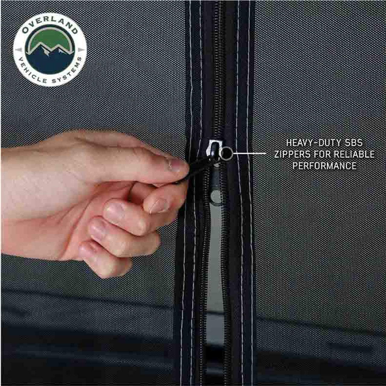 Overland Vehicle Systems LD P.S.T. - Portable Safari Ground Tent Large, Grey Body and Grey Trim Overland Vehicle Systems