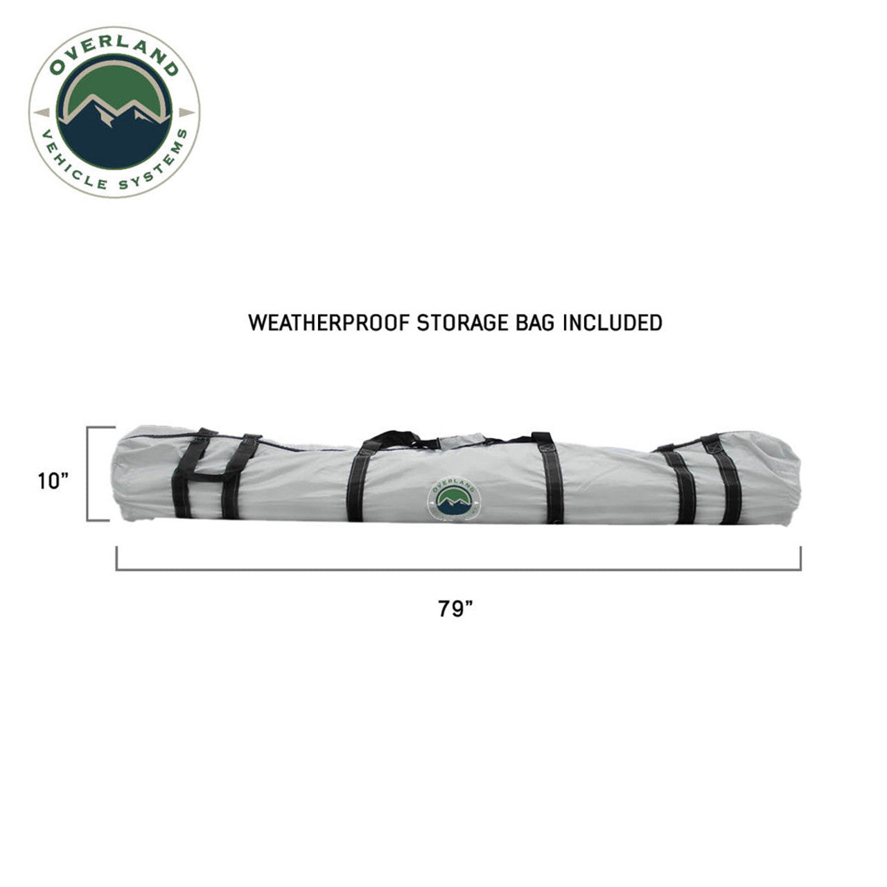 LD P.S.T. - Portable Safari Ground Tent Large, Grey Body and Grey Trim Overland Vehicle Systems-10