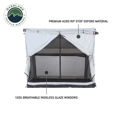 LD P.S.T. - Portable Safari Ground Tent Large, Grey Body and Grey Trim Overland Vehicle Systems-1