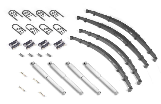 Suspension Master Rebuild Kit Includes Leaf Springs Shocks U-Bolts Bushings Spring Bolts Shackles If Necessary 1952-1957 M38-A1 OMIX