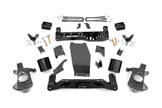5 Inch GMC Suspension Lift Kit 14-18 Sierra 1500 Denal 4WD w/MagneRide Rough Country-1