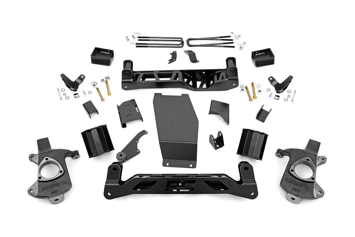 5 Inch GMC Suspension Lift Kit 14-18 Sierra 1500 Denal 4WD w/MagneRide Rough Country-1