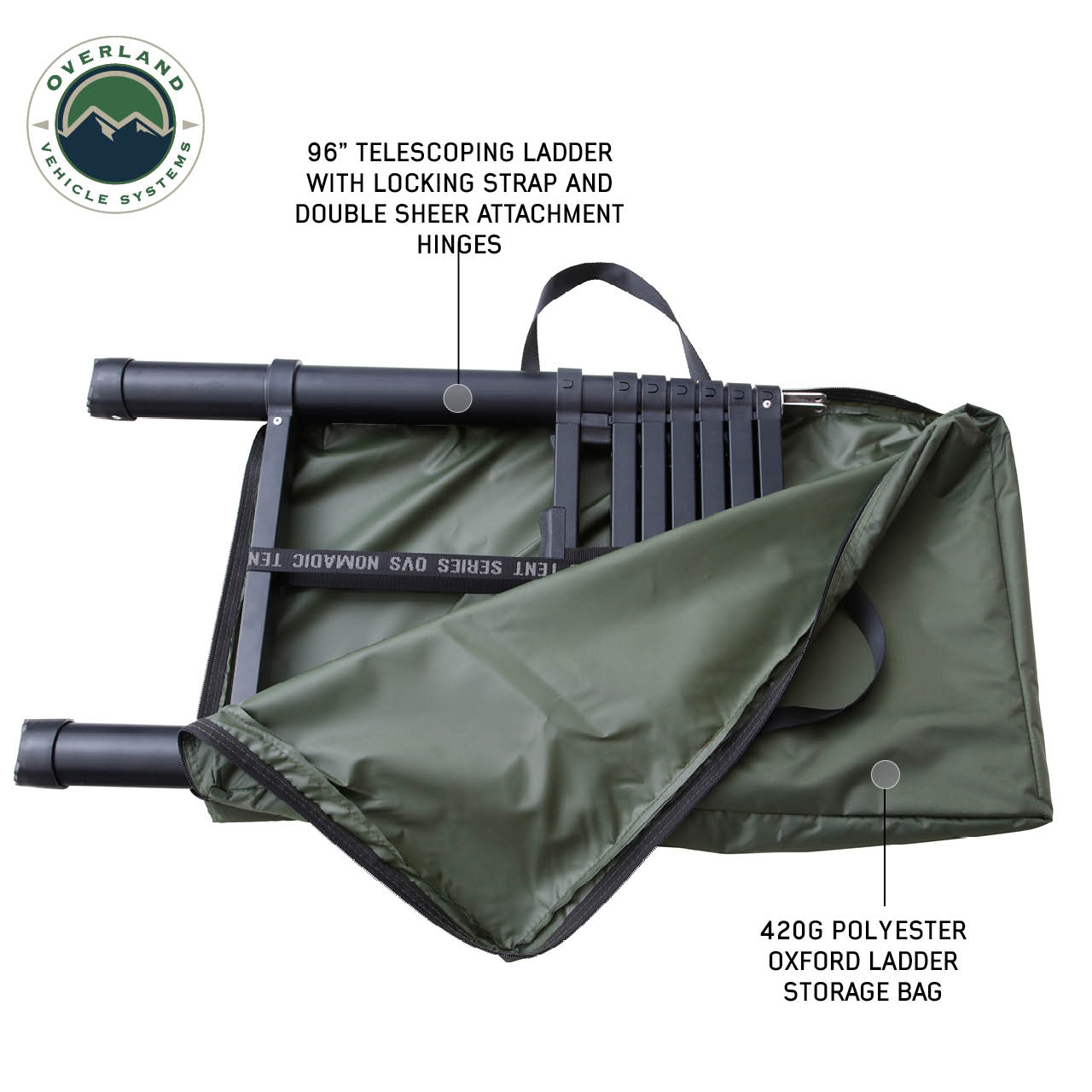 Overland Vehicle Systems Best Roof Top Tent 3 Person Nomadic 3 Ext. Roof Top Tent Overland Vehicle Systems