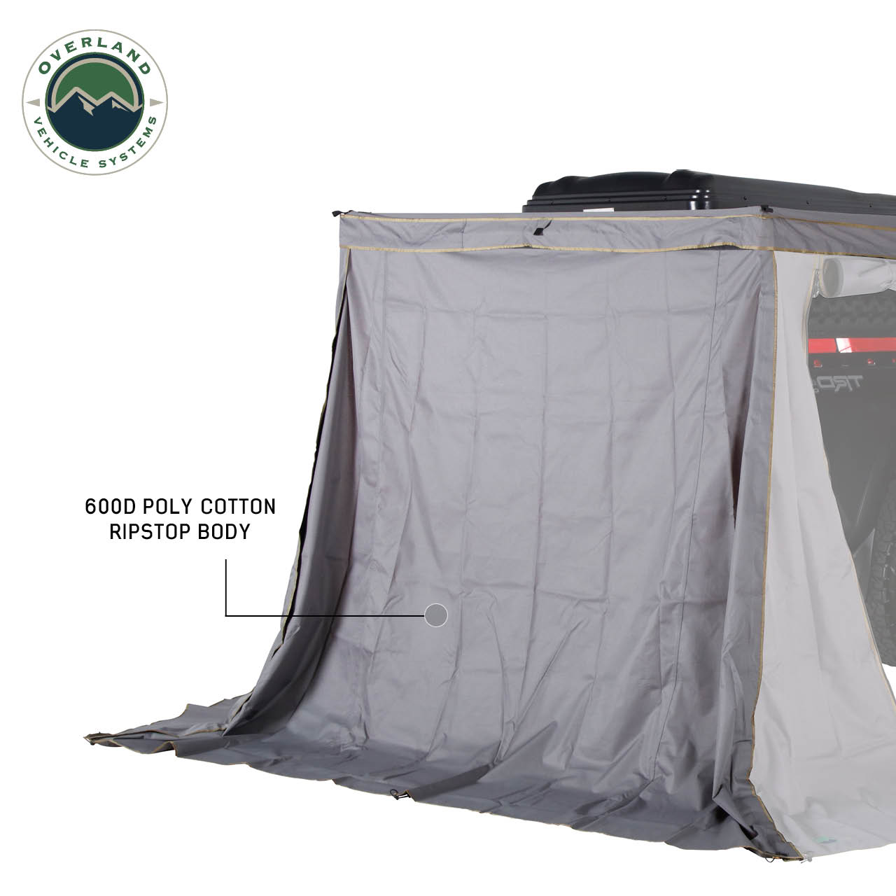 Nomadic 270 LTE Awning Passenger Side Walls 3 and 4 Overland Vehicle Systems-1