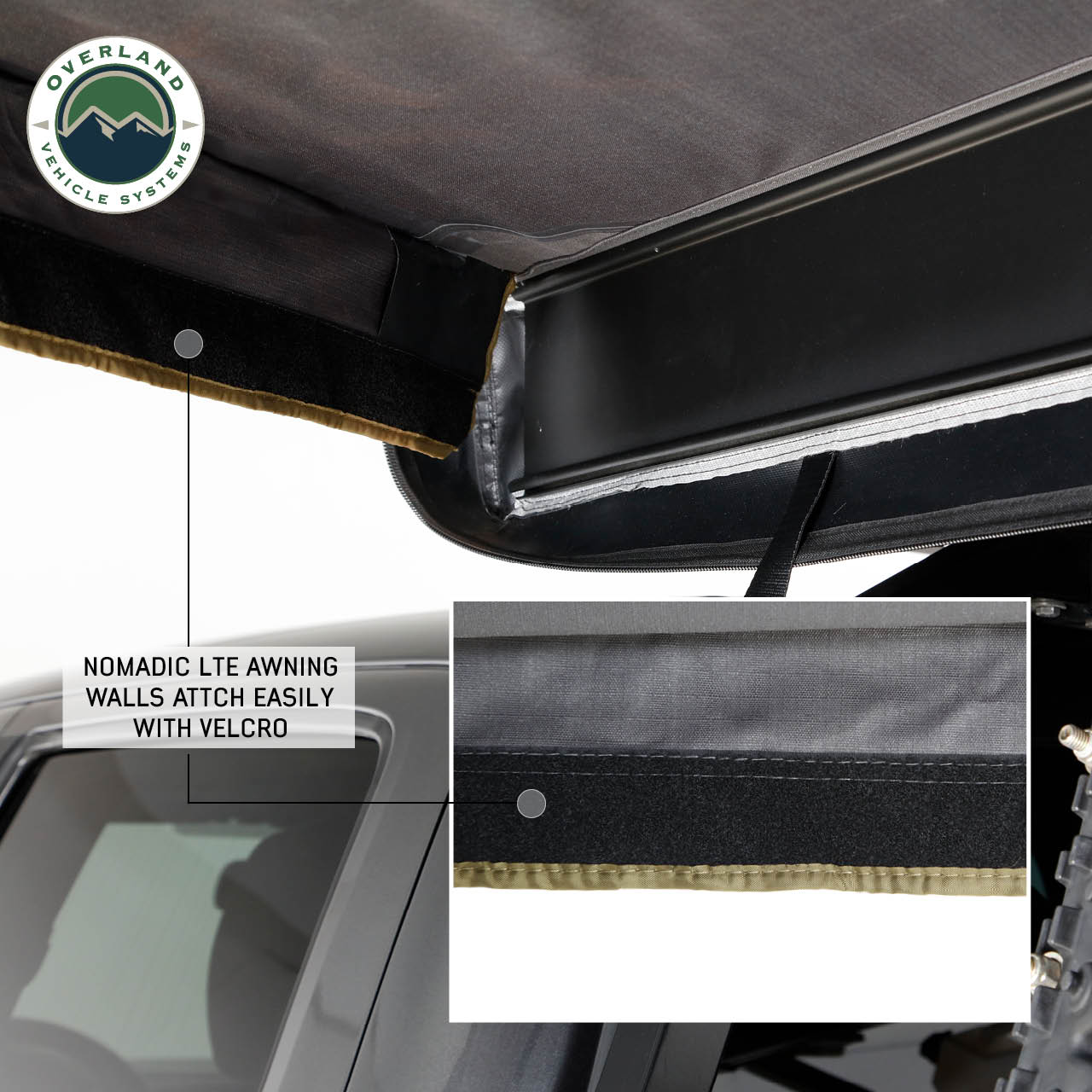 Nomadic 270 LTE Awning Passenger Side Walls 3 and 4 Overland Vehicle Systems-4