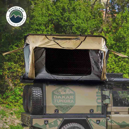 HD Bundu 4 - Hard Shell Roof Top Tent, 4 Person, Grey Body and Black Rainfly Overland Vehicle Systems-9