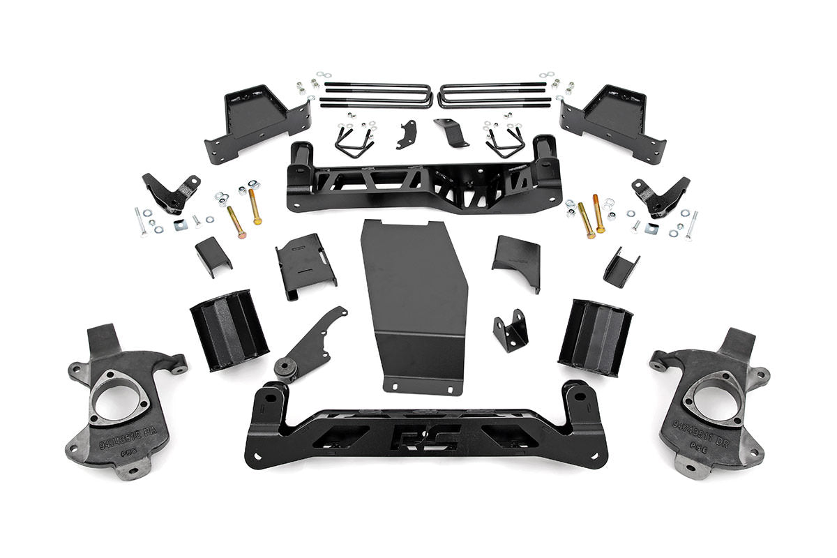 6 Inch GMC Suspension Lift Kit 14-18 Sierra 1500 Denal 4WD w/MagneRide Rough Country-1
