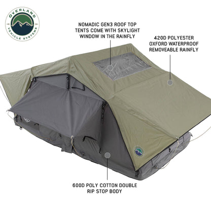 Nomadic 2 Standard Roof Top Tent Roof Top Tent 2 Person Overland Vehicle Systems-2