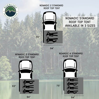 Nomadic 2 Standard Roof Top Tent Roof Top Tent 2 Person Overland Vehicle Systems-17