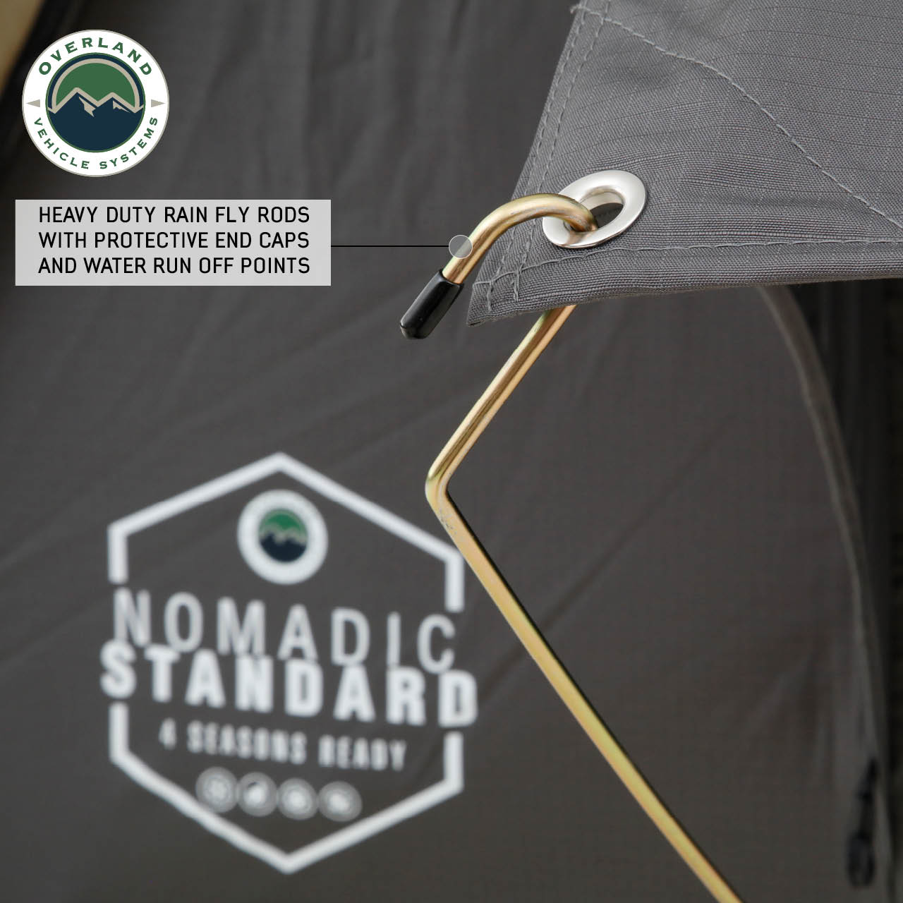 Overland Vehicle Systems Nomadic 3 Standard Roof Top Tent 3 Person Roof Top Tent Overland Vehicle Systems