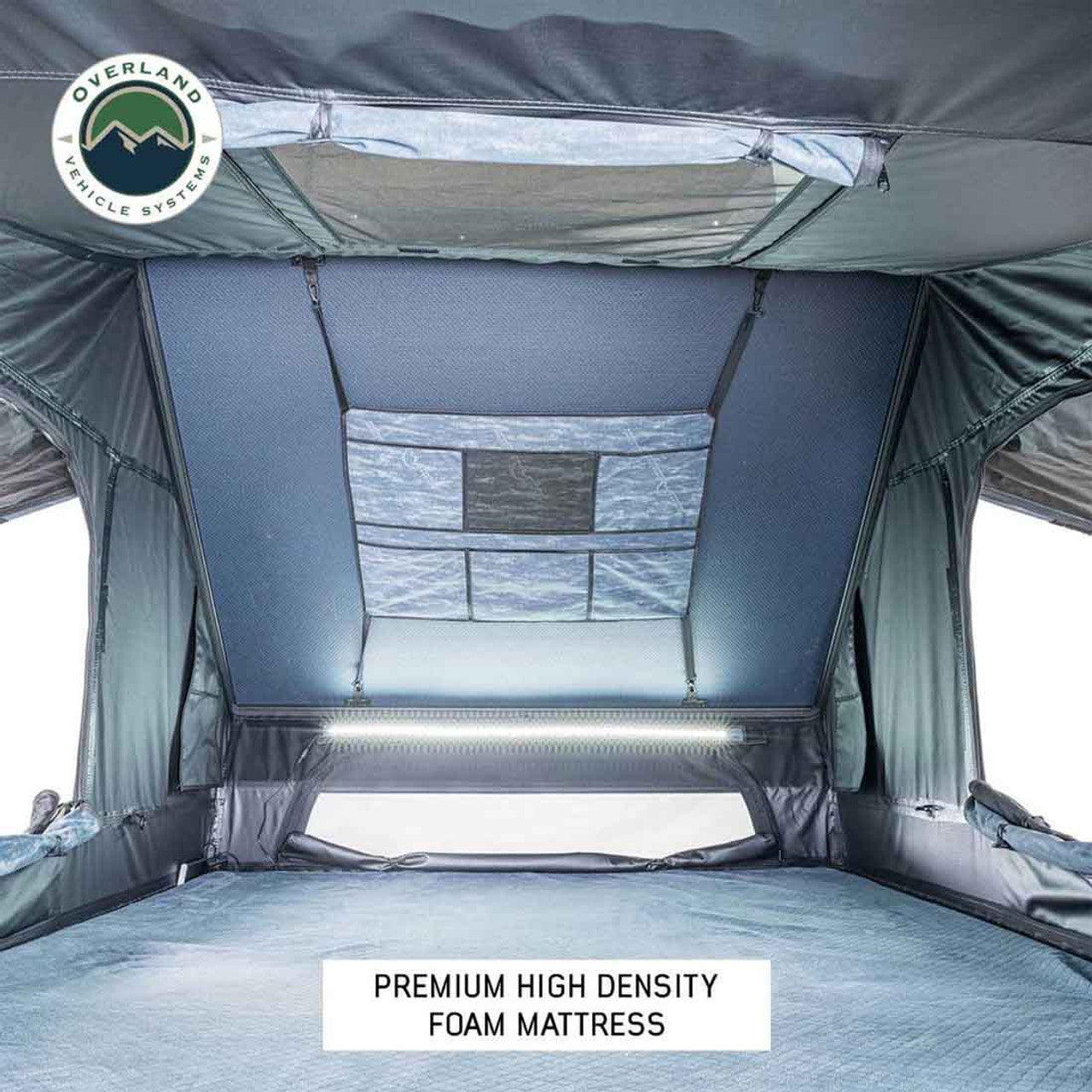 XD Everest 2 - Cantilever Aluminum Roof Top Tent, 2 Person, Grey Body and Black Rainfly Overland Vehicle Systems-1
