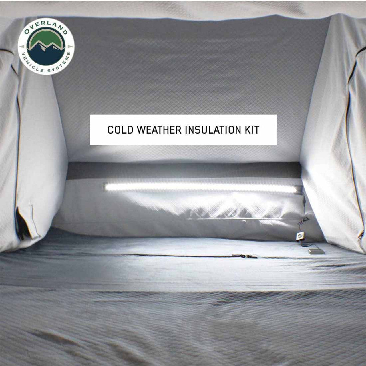 Overland Vehicle Systems XD Everest 2 - Cantilever Aluminum Roof Top Tent, 2 Person, Grey Body and Black Rainfly Overland Vehicle Systems