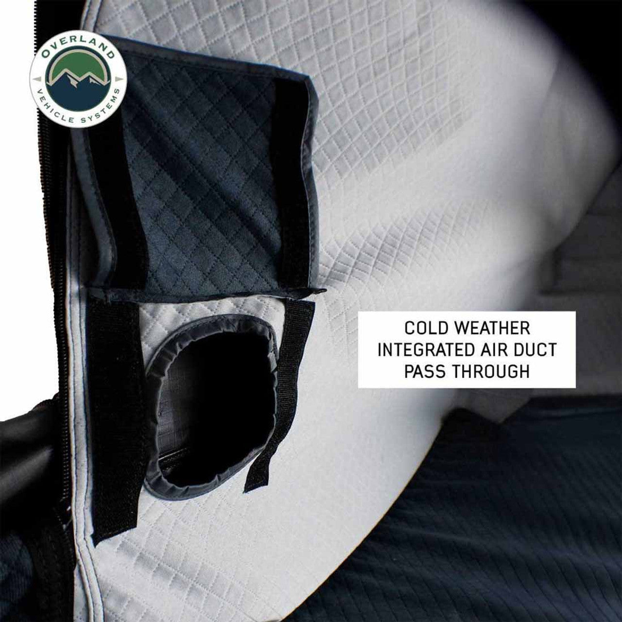 Overland Vehicle Systems XD Everest 2 - Cantilever Aluminum Roof Top Tent, 2 Person, Grey Body and Black Rainfly Overland Vehicle Systems