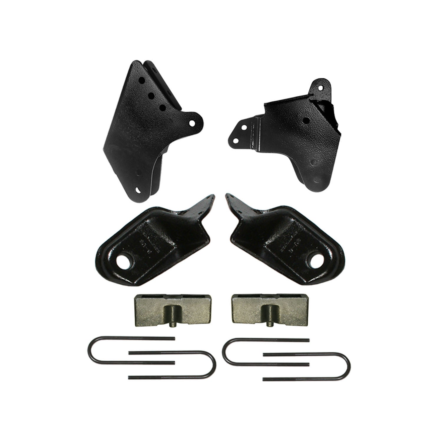 Component Box For PN 184BK 4 Inch Lift Incl. Brackets Rear U Bolt Kit Rear Block Skyjacker