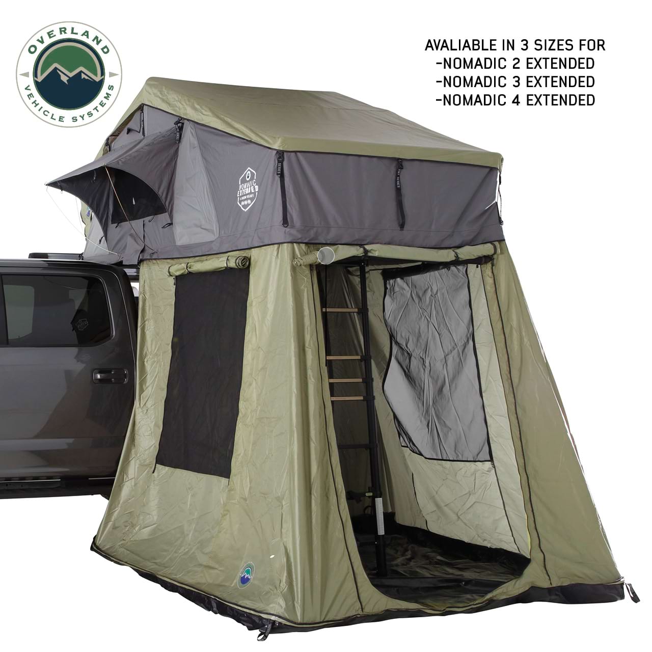 Nomadic 2 Roof Top Tent Annex Room Overland Vehicle Systems-10