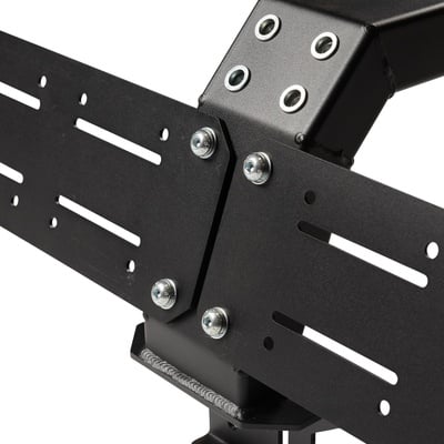 Defender Low Profile Bed Rack Black Carbon Steel Smittybilt-1