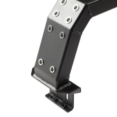 Defender Low Profile Bed Rack Black Carbon Steel Smittybilt-3