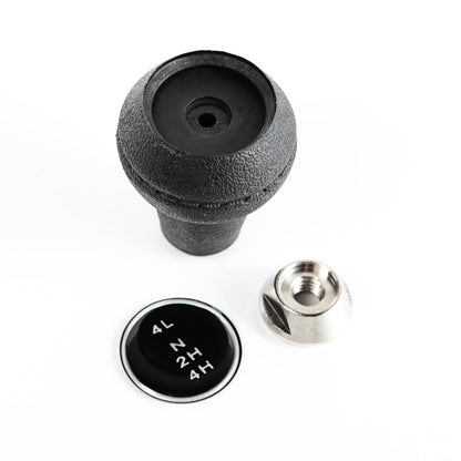 Transfer Case Shift Knob Dana 300 Includes Knob/Pattern Insert/Lock Nut 1980-1983 CJ5 1980-1986 CJ7 And 1981-1986 CJ8 Scrambler OMIX