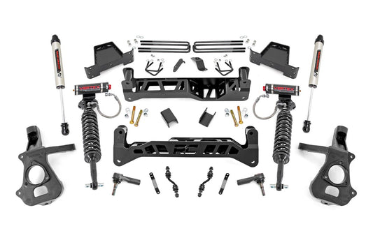 Rough Country 7 Inch Suspension Lift Kit Vertex & V2 14-18 Silverado/Sierra 1500 2WD Rough Country