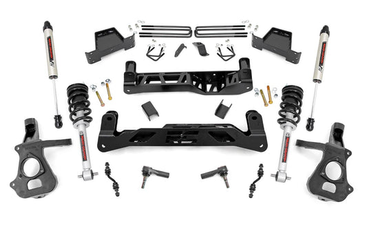 Rough Country 7 Inch Suspension Lift Kit Lifted Struts & V2 14-18 Silverado/Sierra 1500 2WD Rough Country
