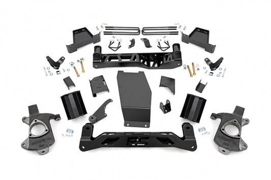 7 Inch GMC Suspension Lift Kit 14-16 Sierra 1500 Denal 4WD w/MagneRide Rough Country-1