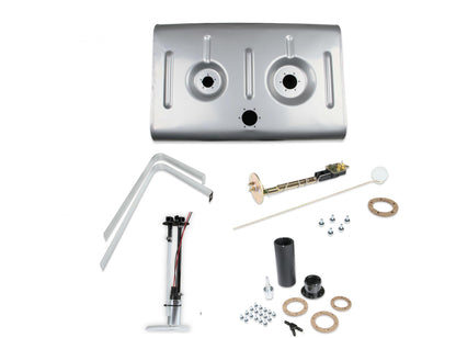 Universal Fuel Tank System 255 LPH Universal Steel Gas Tank Kit With 73-10 Ohm Ford Sender Holley Sniper EFI-18