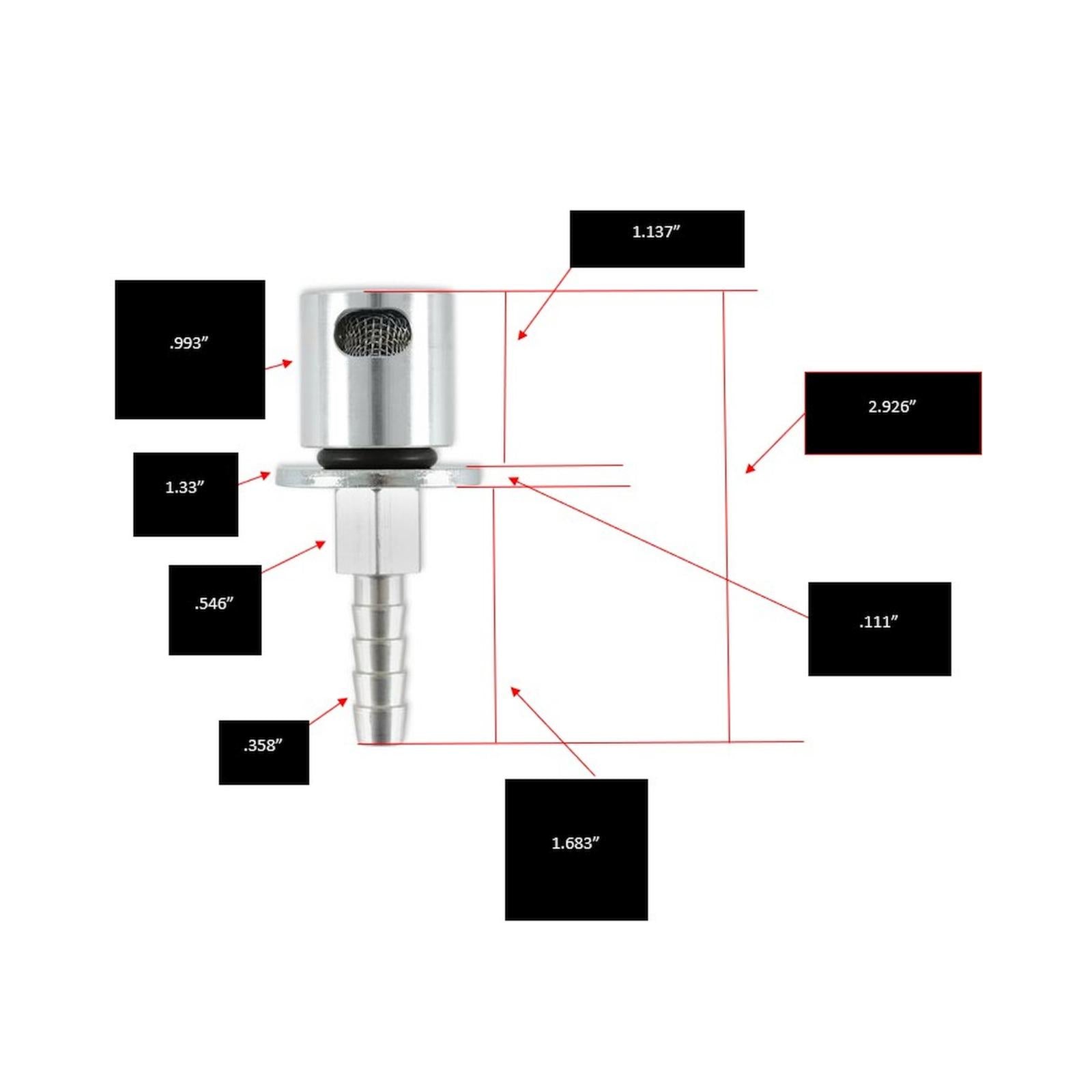 Remote Mount Vent Valve For Fuel Tanks Remote Mount Vent Valve Holley Sniper EFI