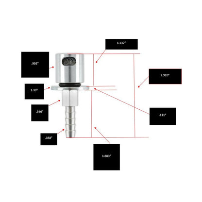 Remote Mount Vent Valve For Fuel Tanks Remote Mount Vent Valve Holley Sniper EFI