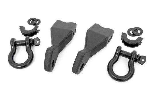 Tow Hook Brackets | D-Ring Combo | Chevy Silverado 1500 2WD/4WD (2019-2025 & Classic) Rough Country