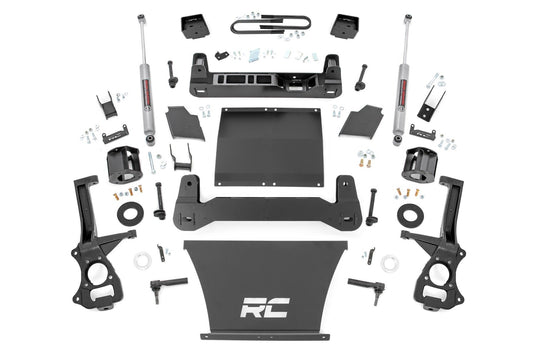 6 Inch Lift Kit | Mono Leaf Rear | N3 | GMC Sierra 1500 2WD/4WD (2019-2024 & Classic) Rough Country