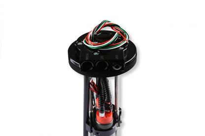 Dual In-Tank Retrofit Fuel Module W/Return 340 LPH Dual 340 LPH Drop-In Retrofit Fuel System-E85 Compatible Supports Up To 1400 Or 1800 Carb Hp (Hp Rating At 60 Psi At 13.5 Volts / 24 Amp Draw) Holley Sniper EFI-4