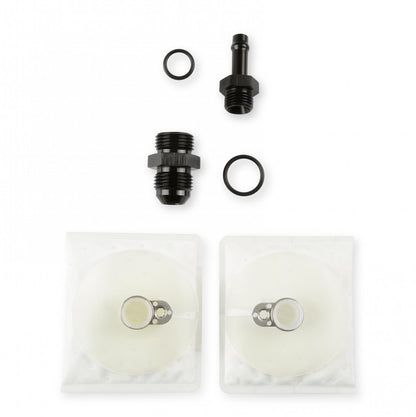 Dual In-Tank Retrofit Fuel Module W/Return 340 LPH Dual 340 LPH Drop-In Retrofit Fuel System-E85 Compatible Supports Up To 1400 Or 1800 Carb Hp (Hp Rating At 60 Psi At 13.5 Volts / 24 Amp Draw) Holley Sniper EFI-5