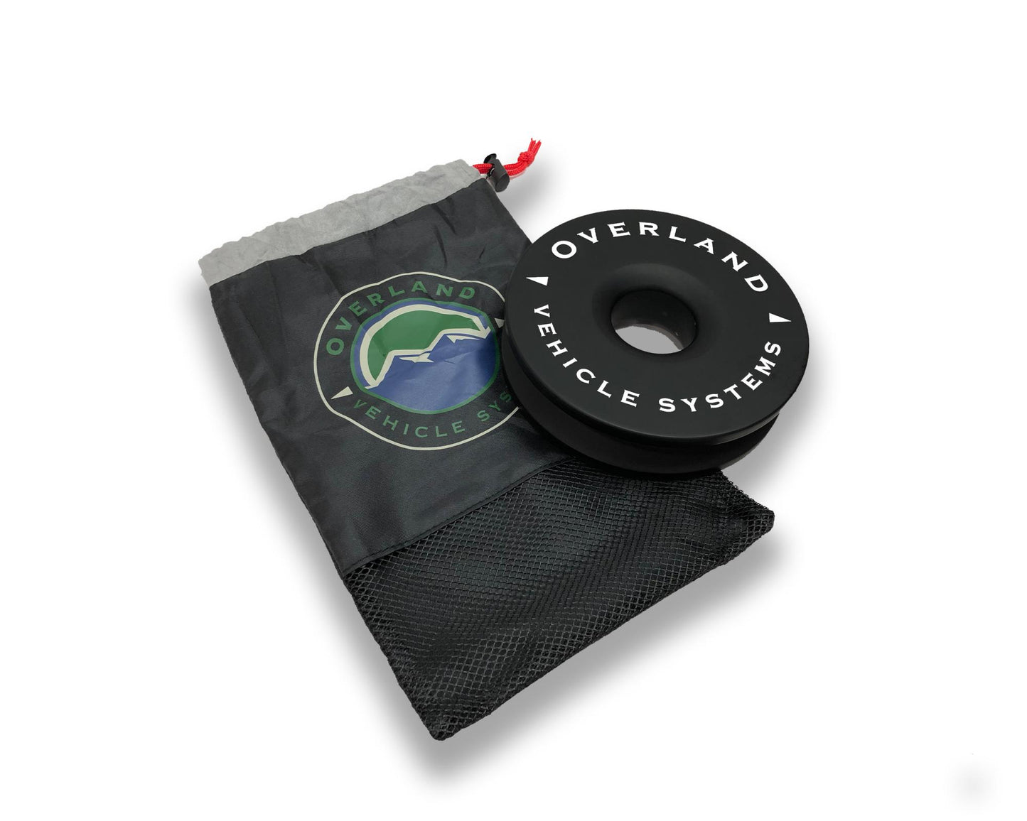 Overland Vehicle Systems Soft Shackle Recovery Ring Combo Pack - 45,000 lb - Black Overland Vehicle Systems